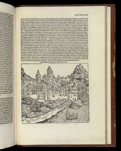 [Addenda - Folio CCLXXVIII recto] De austria germanorum celebu prouincia [Unidentified city view in Austria]