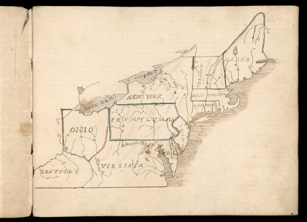 [Untitled Map of the Northeastern United States]