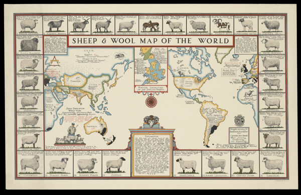 Sheep & Wool Map of the World
