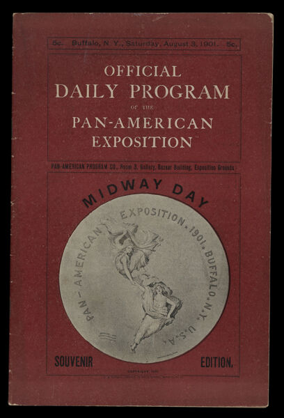 Official daily program of the Pan-American Exposition, Buffalo, N.Y., August 3, 1901