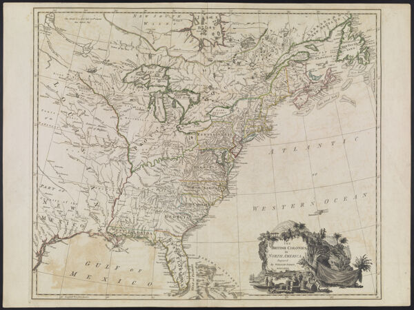 The British Colonies in North America Engraved by William Faden, M.DCCLXXVII.
