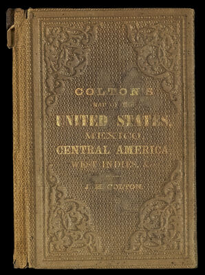Colton's Railroad and Military Map of the United States Mexico, The West Indies &c, by J.H. Colton, New York. 1864