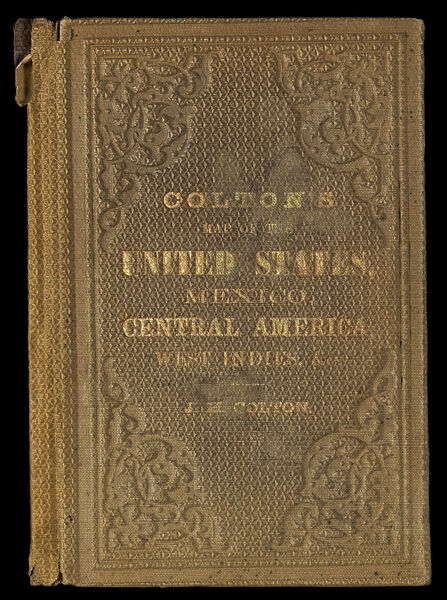 Colton's Railroad and Military Map of the United States Mexico, The West Indies &c, by J.H. Colton, New York. 1864