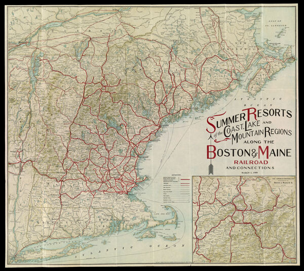 Summer Resorts of the Coast, Lake and Mountain Regions along the Boston & Maine Railroad and Connections March 1, 1909