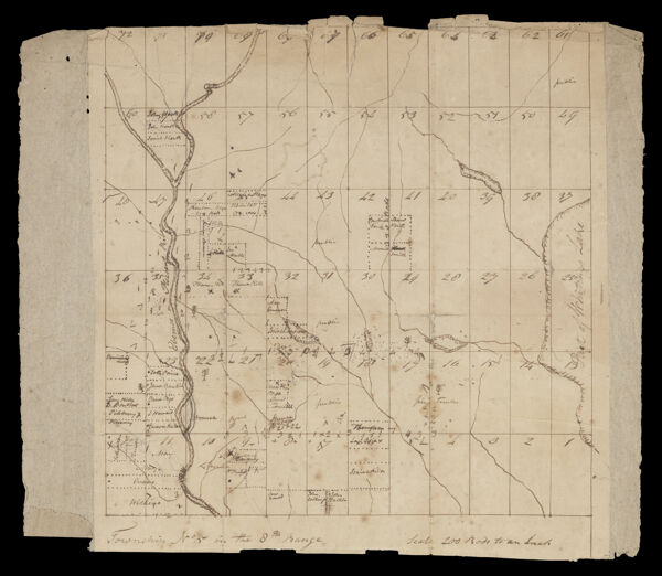 Plan of 10,046 acres belonging to Sewall Salisbury & Co. in the north part of Jarvis Gore.