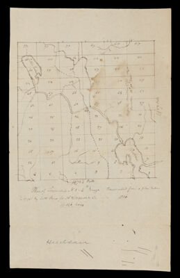 Plan of Township N 1-4th range transcribed from a plan taken in 1795 by [Leith?] Pease for A. Hitchcock & Co.