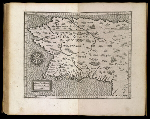 Limes occidentis, Quivira et Anian.  1597.