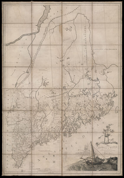Map of The District of Maine Massachusetts, Compiled from Actual Surveys made by Order of the General Court, and under the inspection of Agents of their appointment By Osgood Carleton.