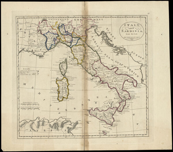 Italy, and Sardinia, from the best Authorities.