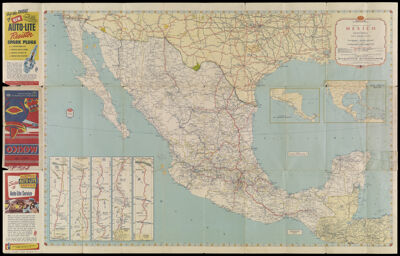 Official Road Map Mexico and Guatemala.