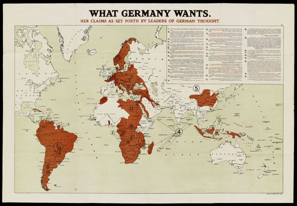 What Germany Wants: Her Claims as set forth by Leaders of German Thought.
