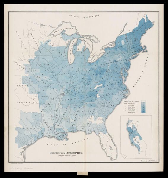 Deaths from Consumption. Compiled from U.S. Census.