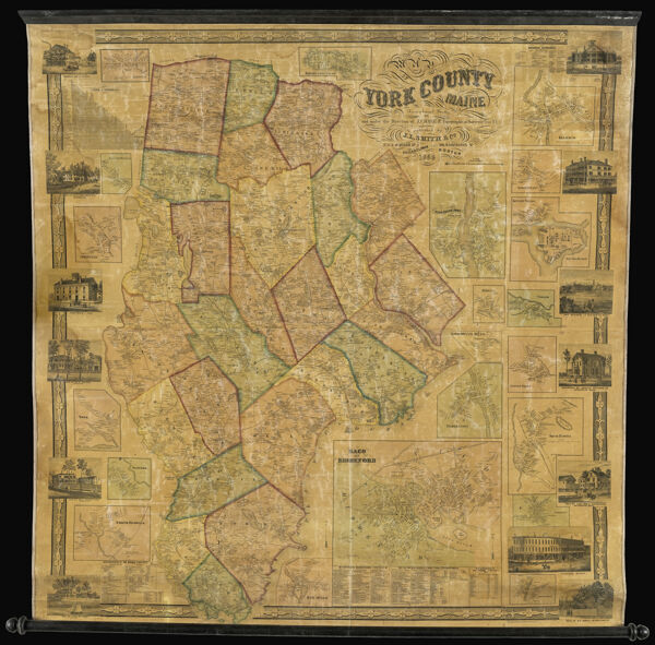 Map of York County Maine from Actual Survey
