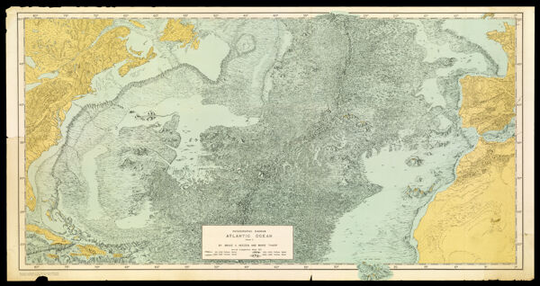 Physiographic diagram, Atlantic Ocean (sheet 1). By Bruce C. Heezen and Marie Tharp