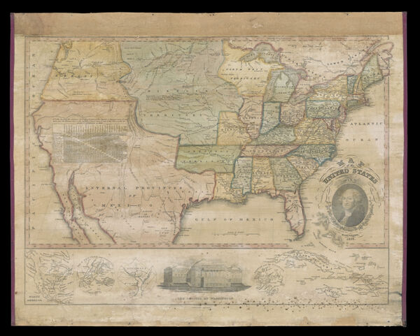 Map of the United States compiled from the most authentic sources.