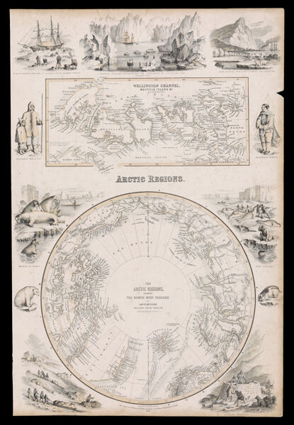The arctic regions : showing the north-west passage as determined by Cap. R. McClure and other arctic voyagers