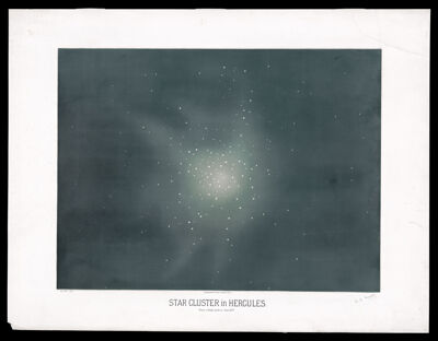 Star Cluster in Hercules. From a Study made in June, 1877.