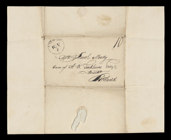 [Correspondence - 2 letters Seward Porter to Lemuel Moody]