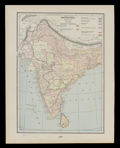 Historical Map of British India