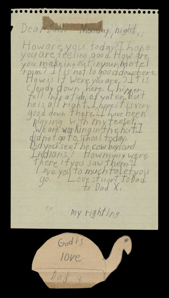 [Handwritten letter from Stuart to father]