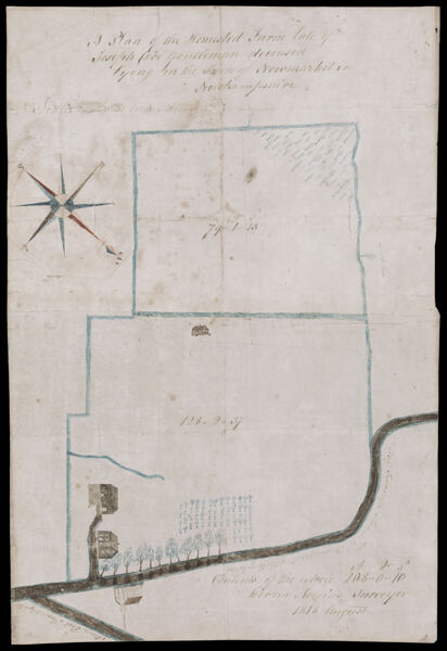 A Plan of the homested farm late of Joseph Doe gentleman deceased lying in the town of Newmarket in New Hampshire.