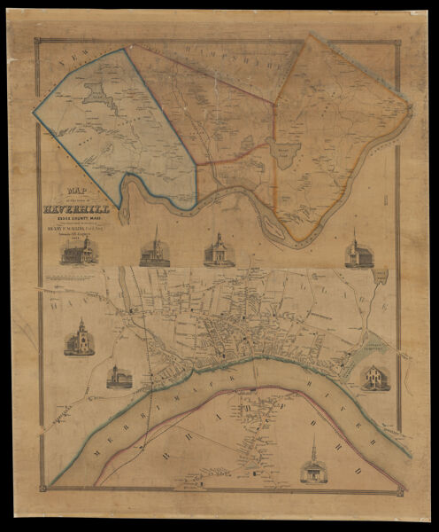 Map of the town of Haverhill, Essex County, Mass. from surveys under the direction of Henry F. Walling Civil Eng.