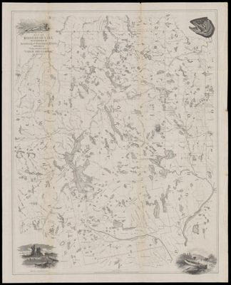 Map of Moosehead Lake, and the headwaters of the Aroostook and Penobscot Rivers