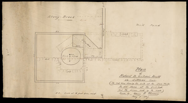 Plan of Robert D. Gilson's Mill in Littleton, Mass.