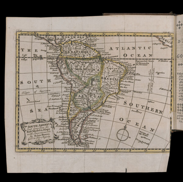 South America Laid down from the Best Modern Maps with Improvements by Eman Bowen