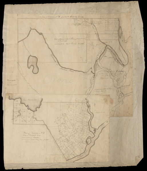 Plan of township no. 5 west of Penobscot River now a part of Orono surveyed by Andrew Strong, esq. in 1818