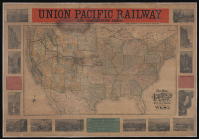 New Map of the Union Pacific Railway the short, quick and safe line to all points west