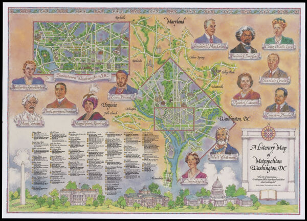 A literary map of metropolitan Washington, DC