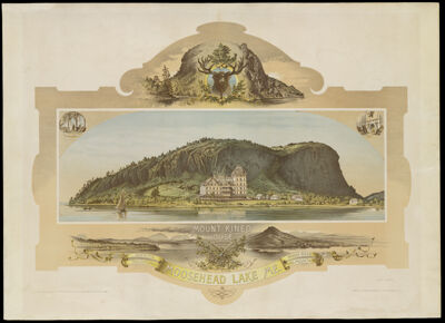 Mount Kineo House, Moosehead Lake, Me. invented, printed and copyrighted by T.O Landerfeldt