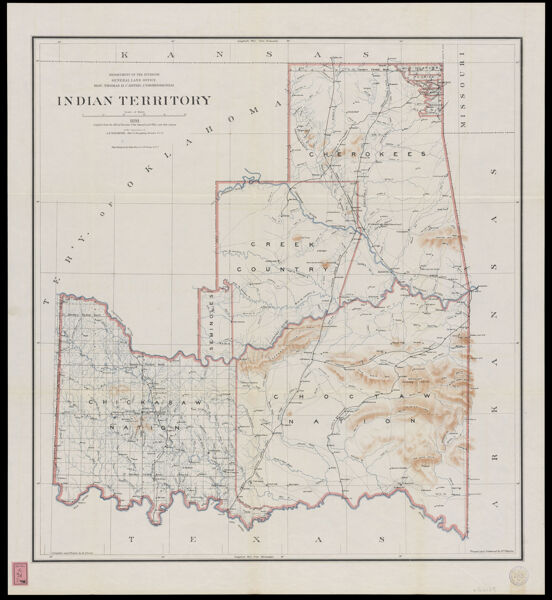 Indian Territory compiled from the official records of the General Land Office and other sources