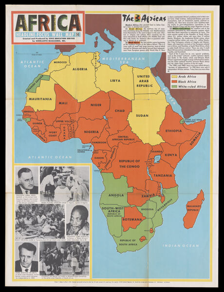Africa: Headline-focus wall map 14