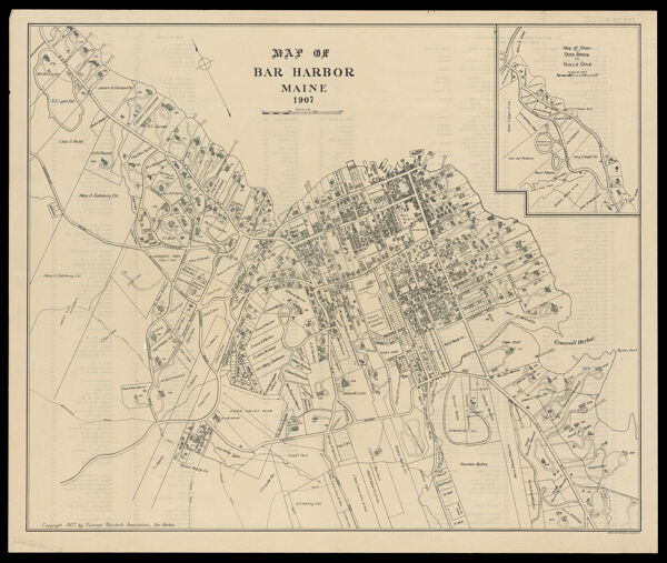 Map of Bar Harbor Maine