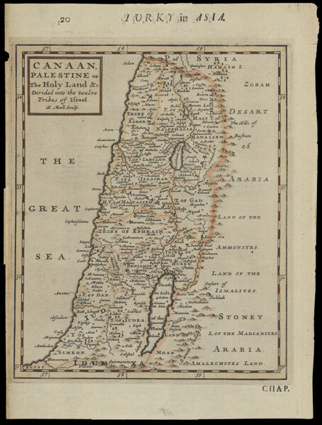 Canaan, Palestine or the Holy Land &c. : divided into the twelve tribes of Israel