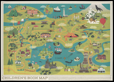 Children's book map : a fantastical map celebrating the magic of classic children's books