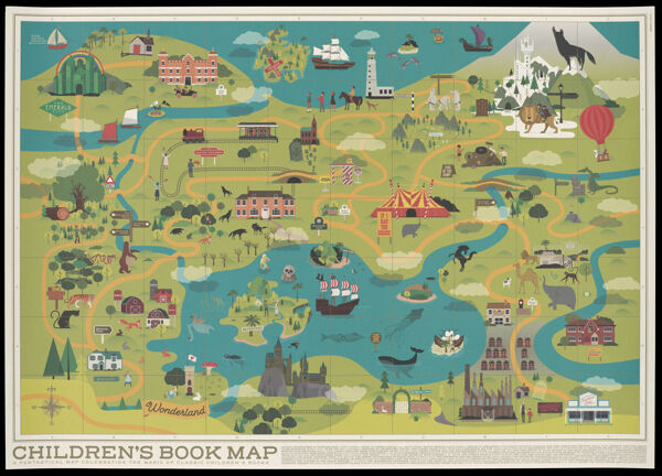 Children's book map : a fantastical map celebrating the magic of classic children's books