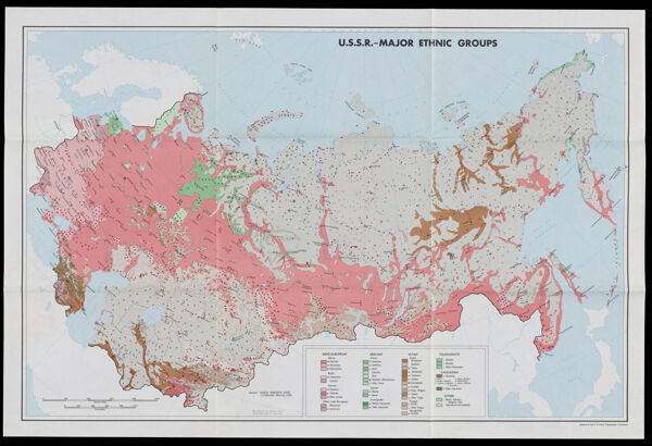U.S.S.R. - major ethnic groups