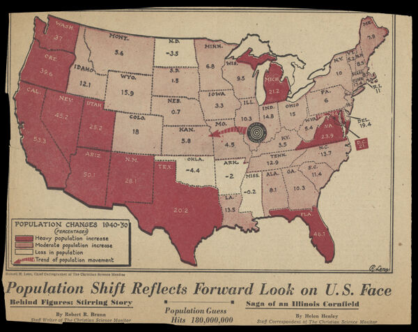 Population Changes 1940-'50