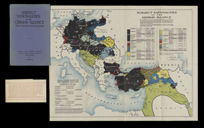 Subject nationalities of the German alliance with a map drawn from German sources.