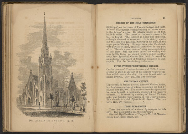 Dr. Alexander's Church. (p.71.) / Churches.