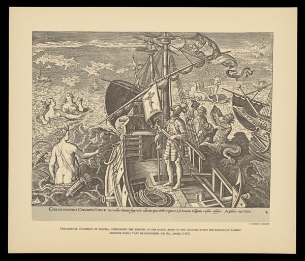 Christopher Columbus of Liguria, overcoming the terrors of the ocean [...]