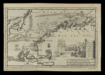 Nieuw Engeland in Twee Scheeptotgen door Kapitein Johan Smith inde Iaren 1614 en 1615 Bestevend.