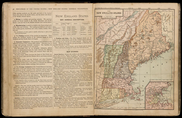 Industries of the United States. -- New England states: General description. / The New England States.