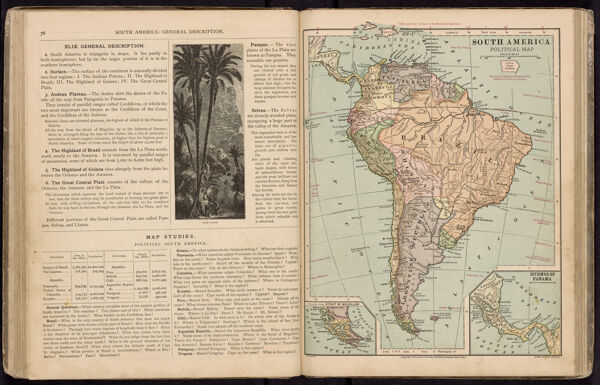 South America: General description. / South America political map
