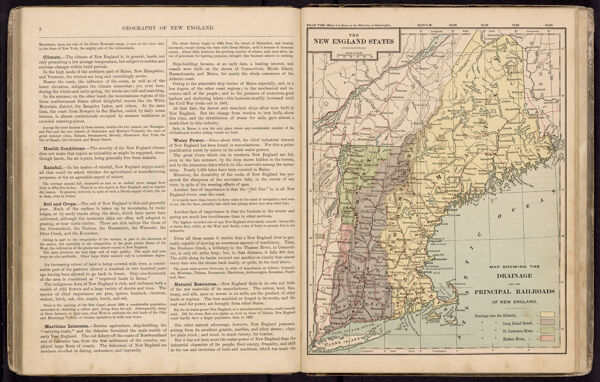 Geography of New England. / The New England states