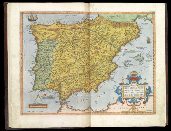 Regni Hispaniae post Omnium Editiones Locupletissima Descriptio. || Map of the Kingdom of Spain after all of the richest editions.