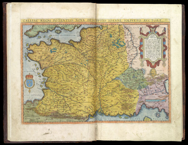 Galliae Regni Potentiss. Nova Descriptio. Joanne Joliveto auctore || New map of the most powerful kingdom of France.